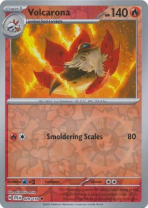 SV Journey Together 029/159 Volcarona (Reverse Holo)