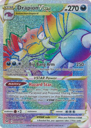 SWSH Lost Origin 200/196 Drapion VSTAR (Rainbow Rare)