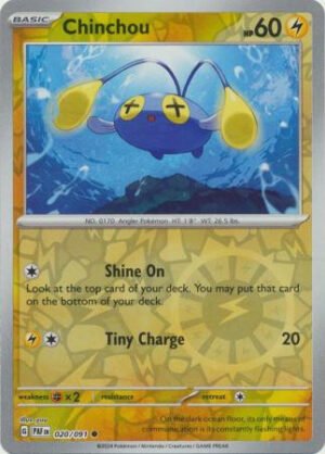 SV Paldean Fates 020/091 Chinchou (Reverse Holo)