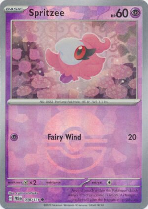 SV Prismatic Evolutions 038/131 Spritzee (POKE BALL Pattern Holo)