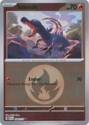 ME Ascended Heroes 034/217 Salandit (Reverse Holo ENERGY SYMBOL)