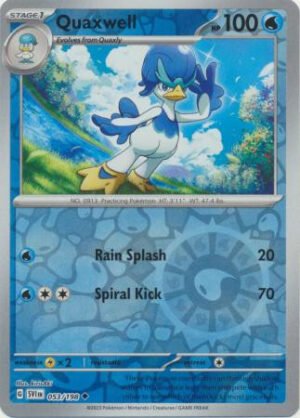 Scarlet & Violet (Base Set) 053/198 Quaxwell (Reverse Holo)