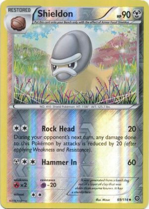 XY Steam Siege 69/114 Shieldon (Reverse Holo)
