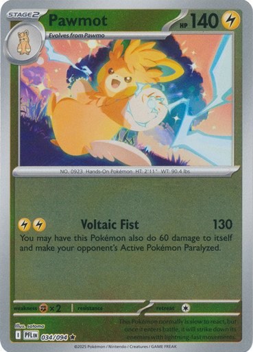 ME Phantasmal Flames 034/094 Pawmot (Reverse Holo)