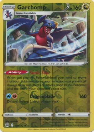 Brilliant Stars 109/172 Garchomp (Reverse Holo)
