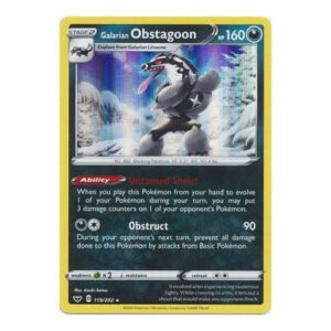 Sword & Shield (Base) 119/202 Galarian Obstagoon (Holo)