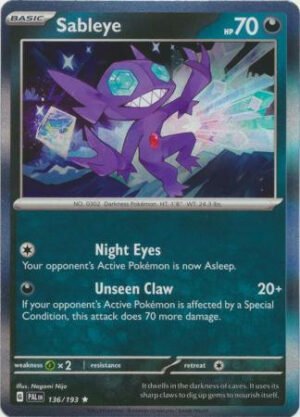 SV Paldea Evolved 136/193 Sableye (Holo)
