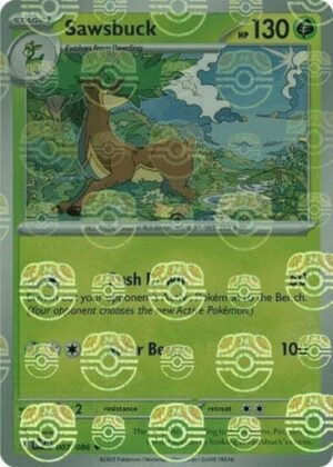 SV White Flare 007/086 Sawsbuck (MASTER BALL Reverse Holo)