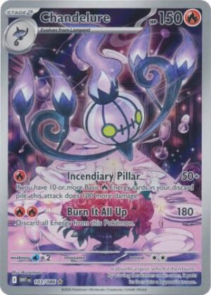 SV White Flare 103/086 Chandelure (Illustration Rare)
