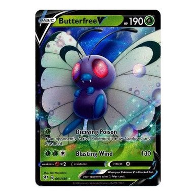 Darkness Ablaze 001/189 Butterfree V (Half Art)