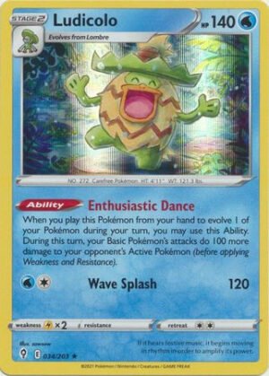 Evolving Skies 034/203 Ludicolo (Holo)