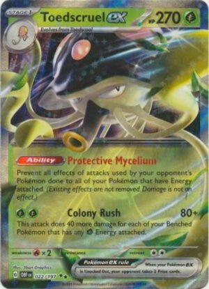 SV Obsidian Flames 022/197 Toedscruel ex (Prize Pack League Promo)