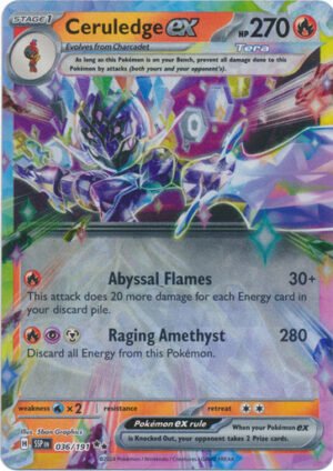 SV Surging Sparks 036/191 Ceruledge ex (Half Art)