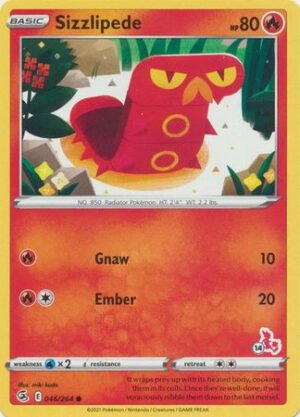 Fusion Strike 046/264 Sizzlipede (Cinderace Symbol 14)