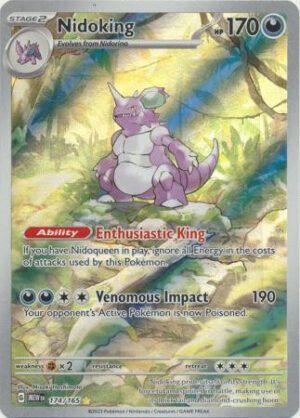 Scarlet & Violet 151 174/165 Nidoking (Illustration Rare)