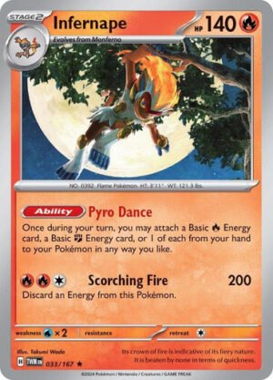 SV Twilight Masquerade 033/167 Infernape (Non-Holo)