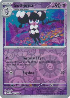 SV White Flare 042/086 Gothorita (Reverse Holo)