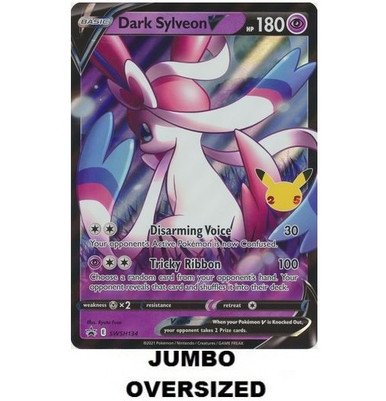 JUMBO Sword & Shield Promo SWSH134 Dark Sylveon V