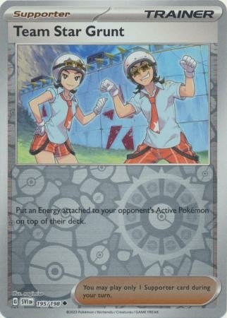 Scarlet & Violet (Base Set) 195/198 Team Star Grunt (Reverse Holo)