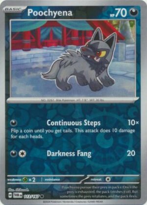 SV Twilight Masquerade 113/167 Poochyena (Reverse Holo)