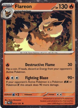 SV Prismatic Evolutions 013/131 Flareon (Cosmo Holo)