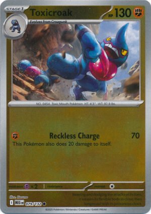 Mega Evolution 079/132 Toxicroak (Reverse Holo)