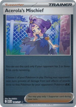 ME Ascended Heroes 180/217 Acerola's Mischief (Reverse Holo)