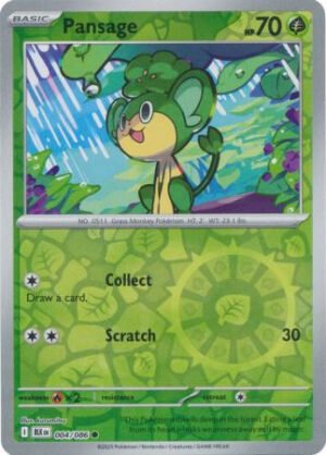 SV Black Bolt 004/086 Pansage (Reverse Holo)