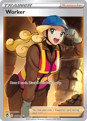 SWSH Silver Tempest 195/195 Worker (Full Art)