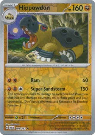 SV Destined Rivals 106/182 Hippowdon (Reverse Holo)
