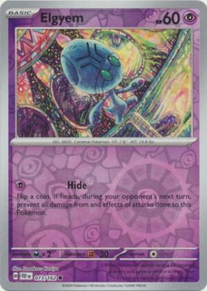 SV Temporal Forces 073/162 Elgyem (Reverse Holo)