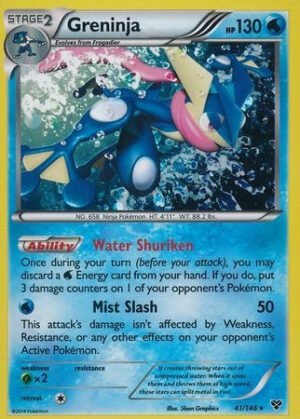 XY Base Set 41/146 Greninja (Cosmo Holo)