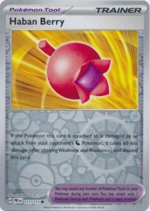 SV Prismatic Evolutions 111/131 Haban Berry (Reverse Holo)