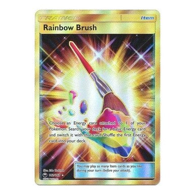 SM Celestial Storm 182/168 Rainbow Brush (Secret Rare)
