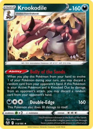 SWSH Silver Tempest 113/195 Krookodile (Holo)