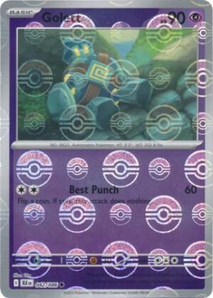 SV Black Bolt 042/086 Golett (POKE BALL Reverse Holo)