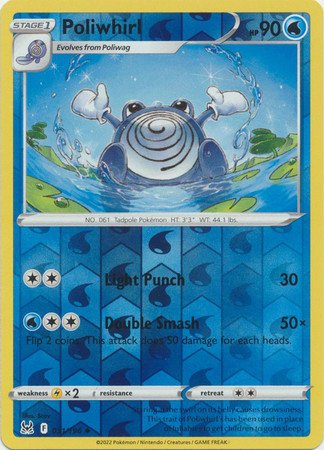 SWSH Lost Origin 031/196 Poliwhirl (Reverse Holo)