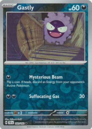 SV Temporal Forces 102/162 Gastly (Reverse Holo)