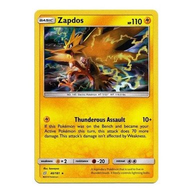 SM Team Up 40/181 Zapdos (Holo)