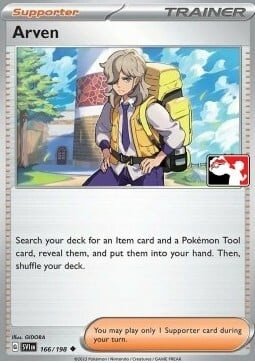 Scarlet & Violet (Base Set) 166/198 Arven (Prize Pack League Promo Non-Holo)