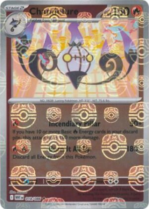 SV White Flare 018/086 Chandelure (MASTER BALL Reverse Holo)
