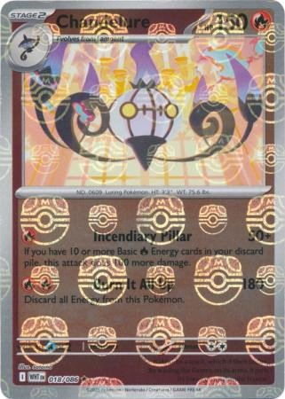 SV White Flare 018/086 Chandelure (MASTER BALL Reverse Holo)
