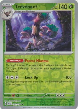 SV Obsidian Flames 012/197 Trevenant (Reverse Holo)