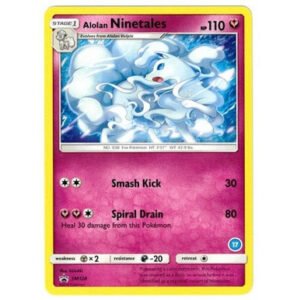 Sun & Moon Promo SM128 Alolan Ninetales (Non-Holo Trainer Kit Alolan Ninetales #17)