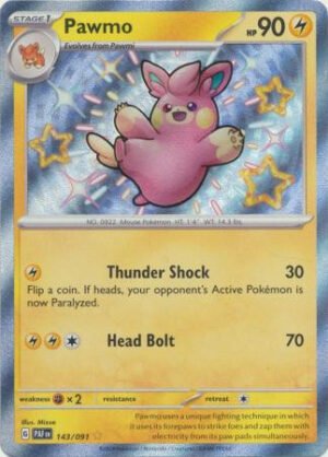 SV Paldean Fates 143/091 Pawmo (Holo Shiny)
