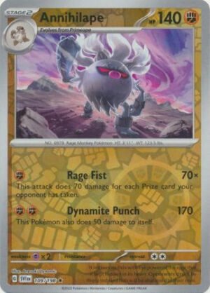 Scarlet & Violet (Base Set) 109/198 Annihilape (Reverse Holo)