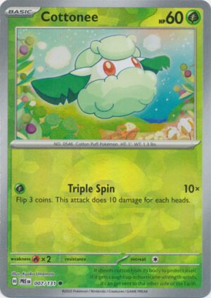 SV Prismatic Evolutions 007/131 Cottonee (POKE BALL Pattern Holo)