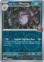 SV Destined Rivals 126/182 Team Rocket’s Weezing (Reverse Holo)