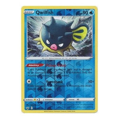 Sword & Shield (Base) 051/202 Qwilfish (Reverse Holo)