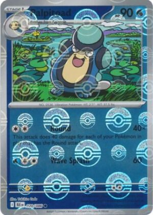 SV Black Bolt 020/086 Palpitoad (POKE BALL Reverse Holo)